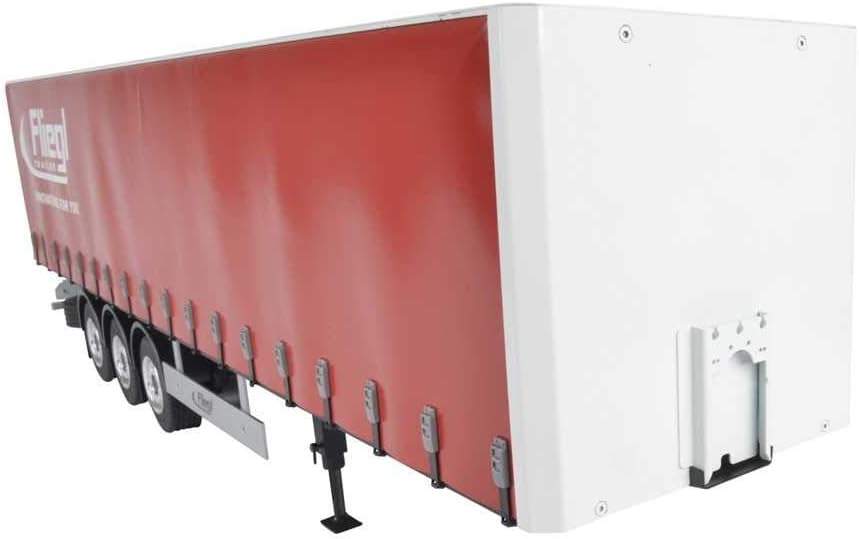 CARSON 500907235 - 1:14 3-Achs Fliegl Megarunner Plane(Rot), RC-Truck Zubehör, Auflieger, Massstab 1