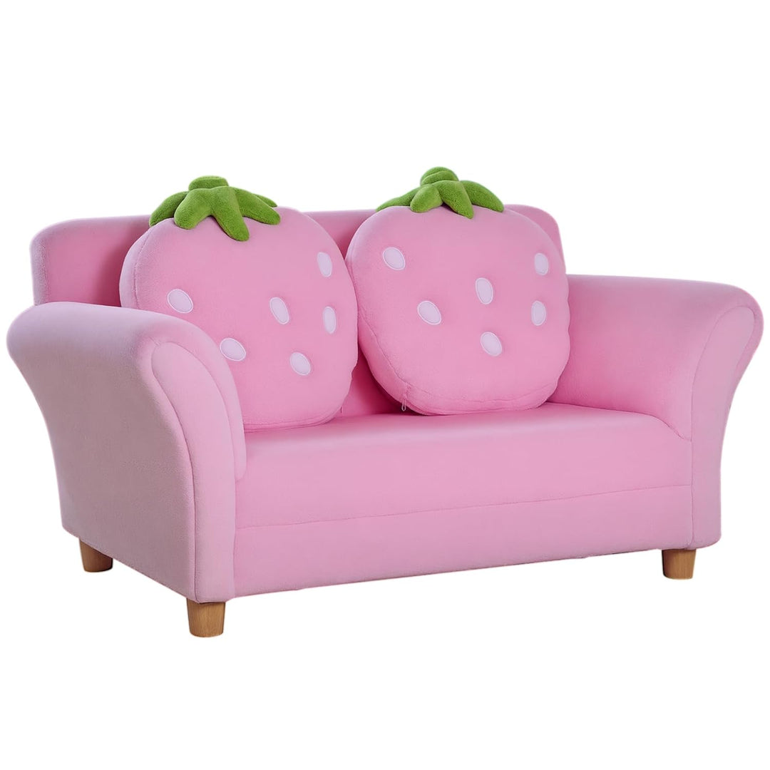 HOMCOM Kindersofa Kindersessel Sofa Couch Kinder Stuhl Kinderzimmer Softsofa Doppelsofa Einzelsofa(E