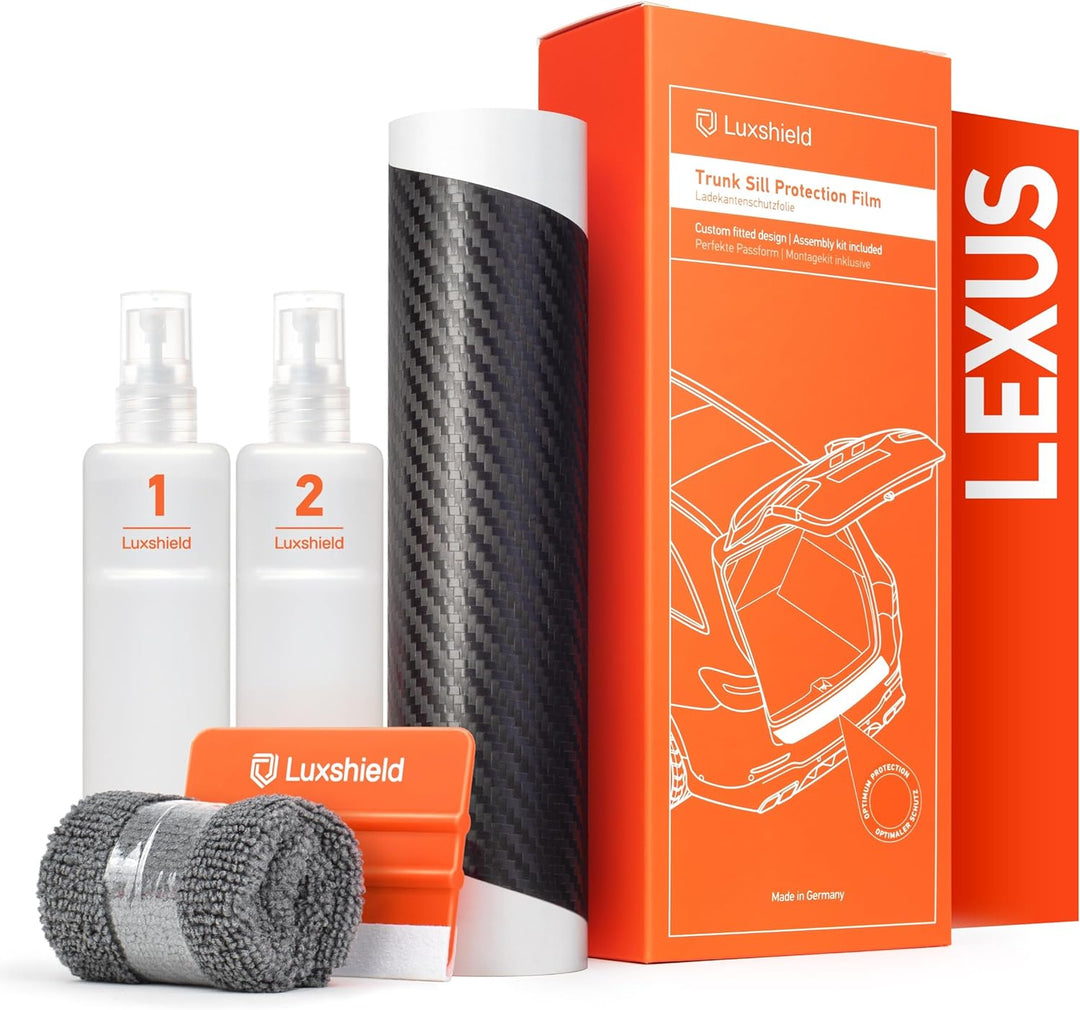 Luxshield Ladekantenschutz Folie für Lexus RX 4 (IV) L2 I 2015-2019 - Stossstangenschutz, Kratzschut