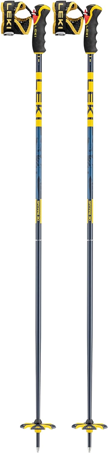 LEKI Spitfire 3D Skistöcke denimblue-aegeanblue-mustard 115CM, denimblue-aegeanblue-mustard 115CM