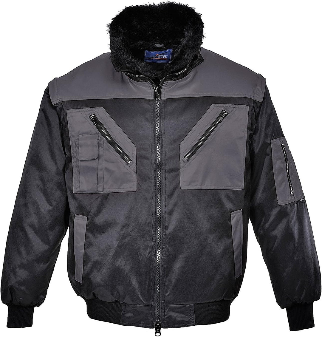 Pilot Jacket 2-Tone, colorBkGrey talla XSmall XS schwarz / grau, XS schwarz / grau