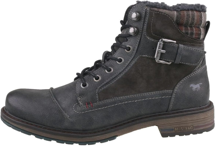 Mustang Herren Stiefel gefüttert Grau, Schuhgrösse:EUR 47