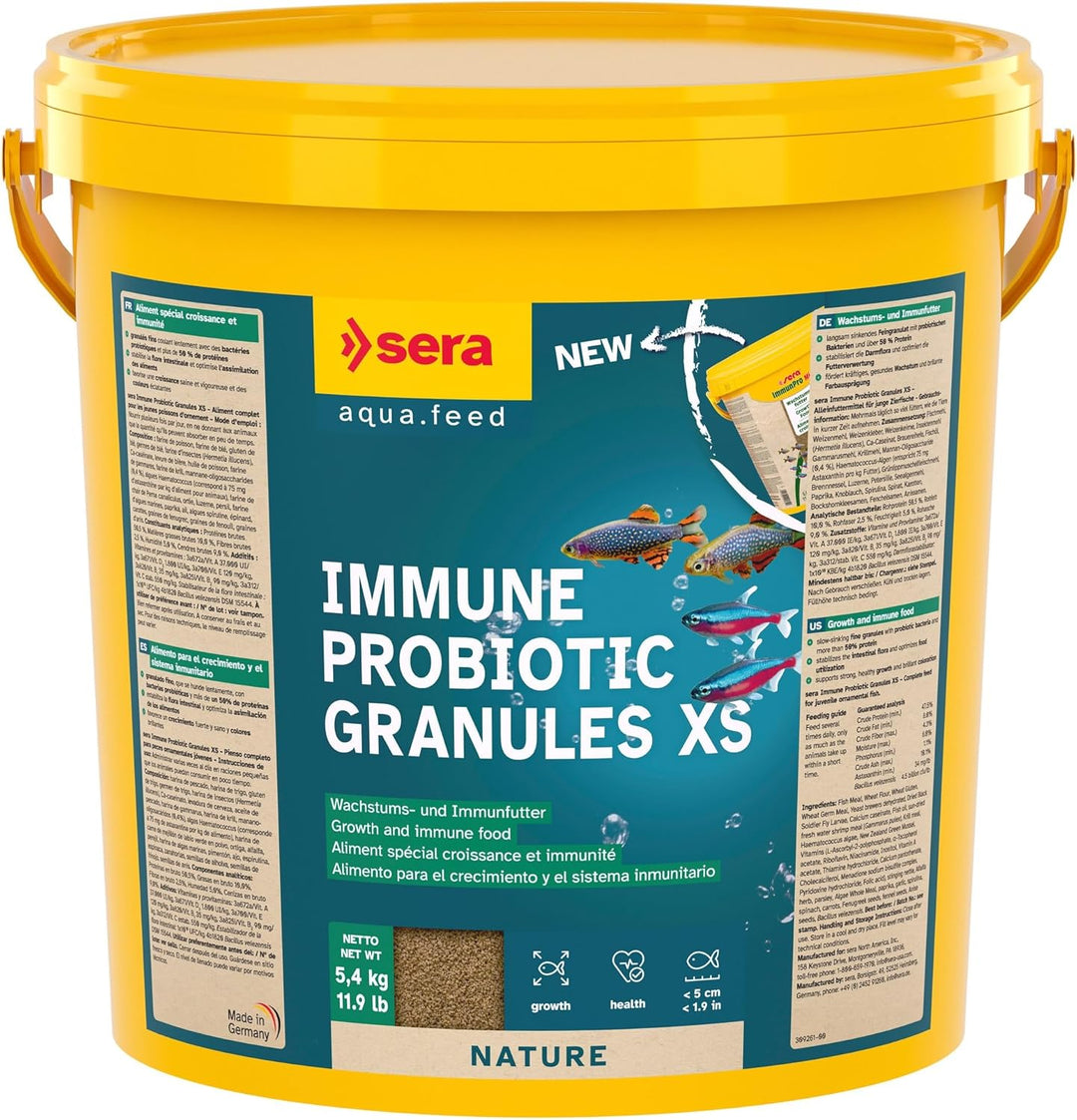 sera ImmunPro Mini Nature 10.000 ml (5,4 kg) - Probiotisches Wachstumsfutter für Zierfische bis 4 cm