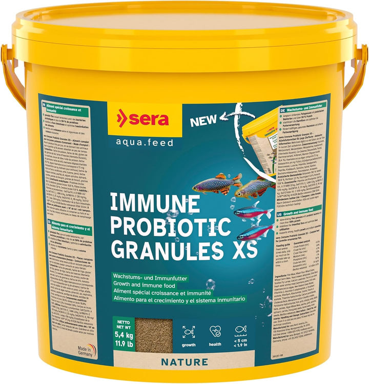 sera ImmunPro Mini Nature 10.000 ml (5,4 kg) - Probiotisches Wachstumsfutter für Zierfische bis 4 cm