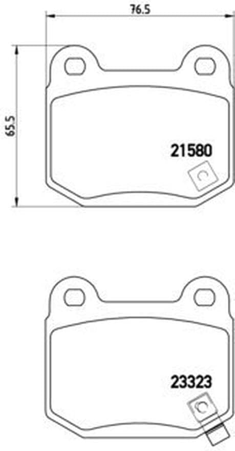 Brembo P 56 048 Bremsbelagsatz, Scheibenbremse - (4-teilig)