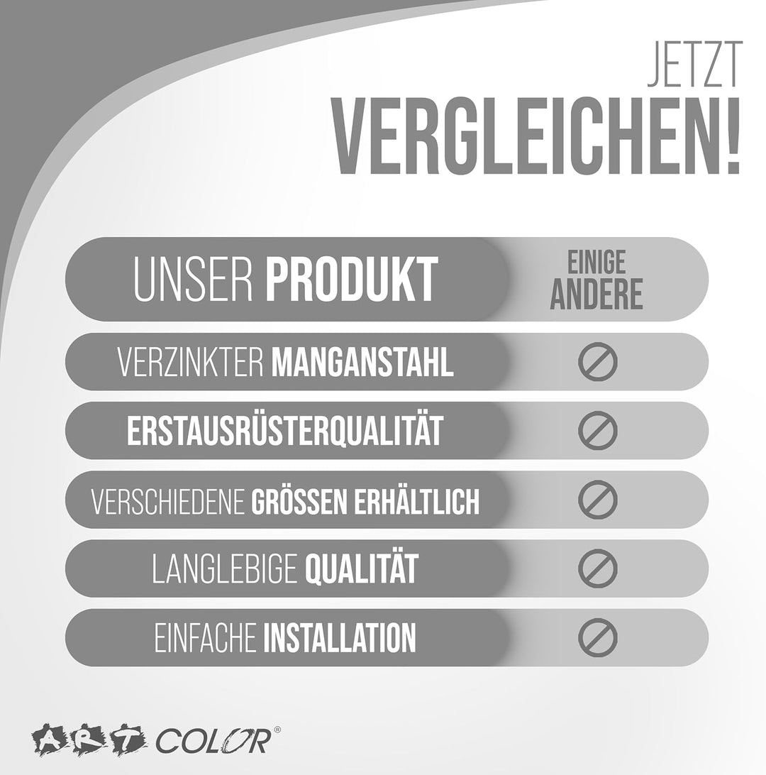 Garagentorfeder Paar (2 Stück) Universal Zugfeder - in 9 verschiedenen Grössen erhältlich - verzinkt