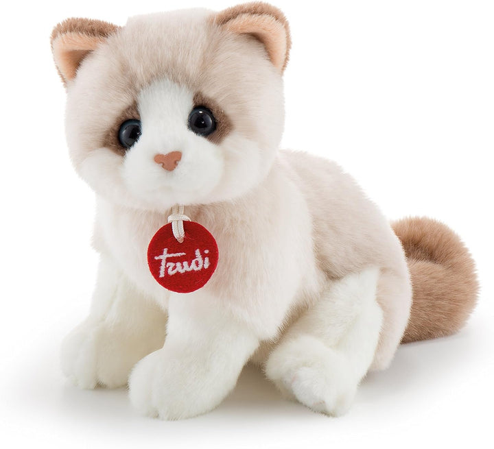trudi 20872 Klassik Plüschkatze Brad ca. 19 cm, Grösse S, hochwertiges Stofftier mit weichen Materia