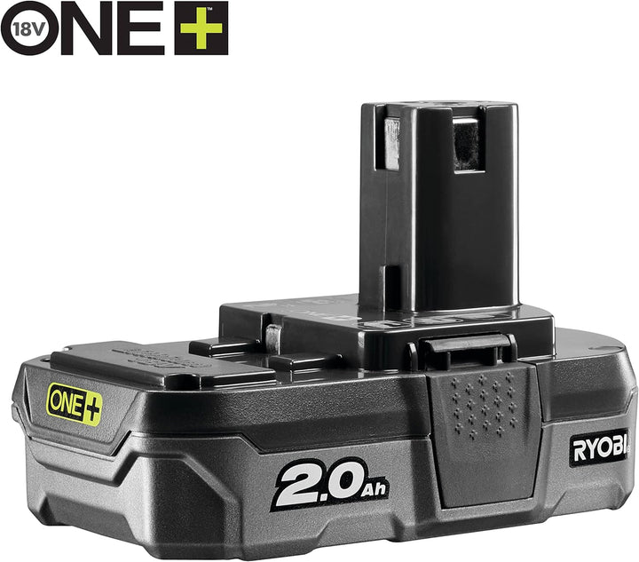 RYOBI - Combo 2 Werkzeuge: 1x Bohrschrauber R18DD3-0 + 1x Winkelschleifer 115mm R18AG-0 + 2x Akku 2,
