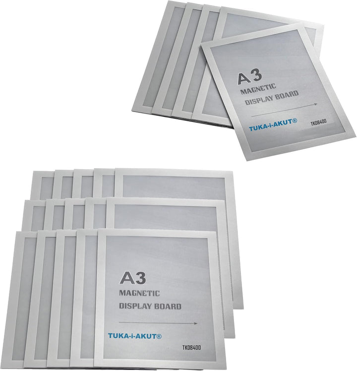 TUKA-i-AKUT 20st. A3 Info-Rahmen Selbstklebend mit Magnetverschluss, Einstecktasche Infotasche Blatt
