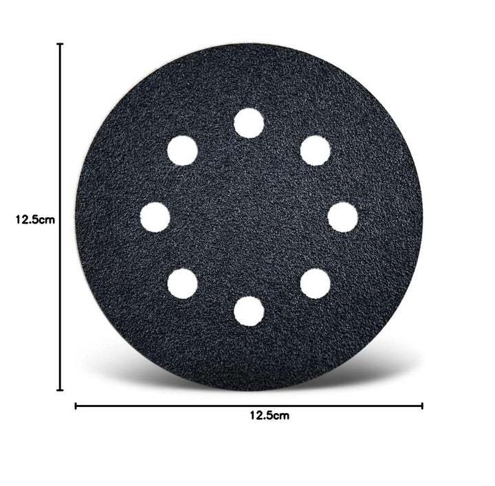 MENZER Black Klett-Schleifscheiben, 125 mm, 8-Loch, f. Exzenterschleifer, Siliciumcarbid (50 Stk.) K