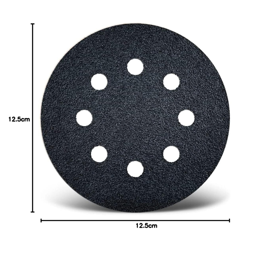 MENZER Black Klett-Schleifscheiben, 125 mm, 8-Loch, f. Exzenterschleifer, Siliciumcarbid (25 Stk.) K