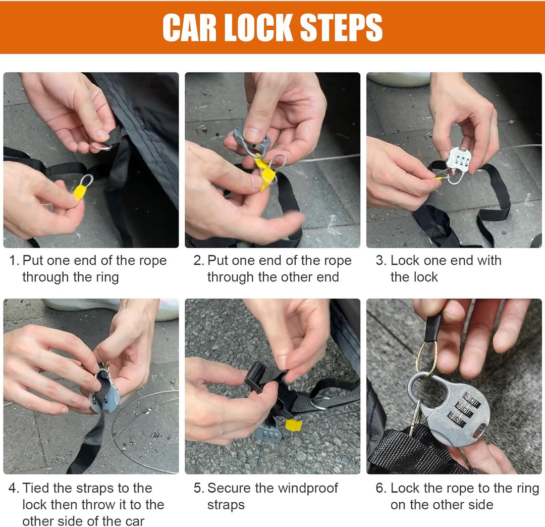 Autoabdeckung Passend für Dacia Duster 2010-2024, wasserdichte Vollgarage Autoplane mit Reissverschl