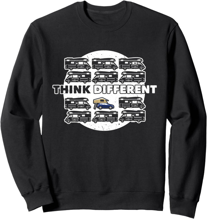 Dachzelt Camping "Think Different" | Autodachzelt Zubehör Sweatshirt