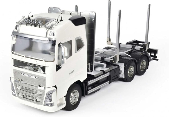 TAMIYA 56360 - 1:14 RC Volvo FH16 Holztransporter, RC-Truck, fernsteuerbarer LKW, Modellbau, Masssta