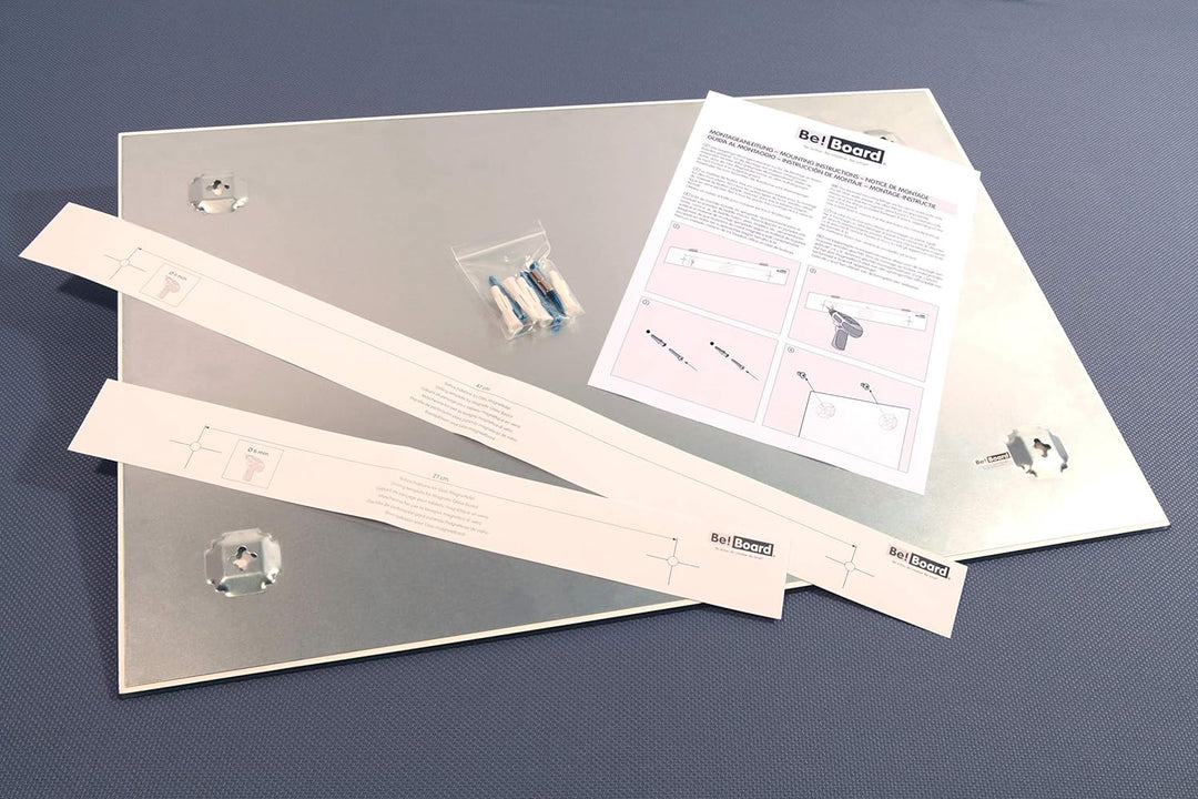 Be!Board B1300 Grosse Glas-Magnettafel / Whiteboard rein-weiss, 90 x 60 cm super weiss 90 x 60 cm, s