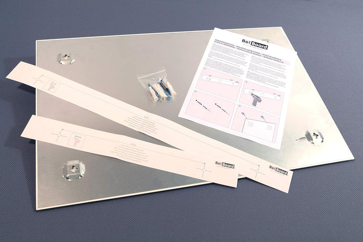 Be!Board B1300 Grosse Glas-Magnettafel / Whiteboard rein-weiss, 90 x 60 cm super weiss 90 x 60 cm, s