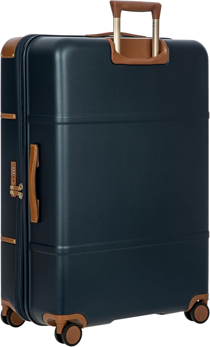 Bric's Bellagio 3.0 Spinner Trunk – Luxus-Hartschalengepäck mit grossen Rädern, Teleskopgriff, Leder