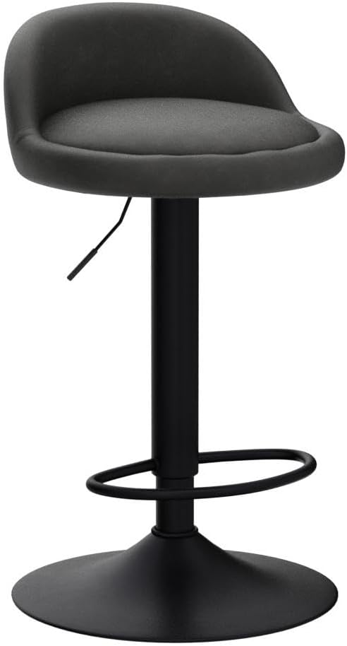 EUGAD Barhocker 2er Set 360° Drehstuhl Barstuhl mit Rückenlehne Fussstütze 120kg belastbar höhenvers