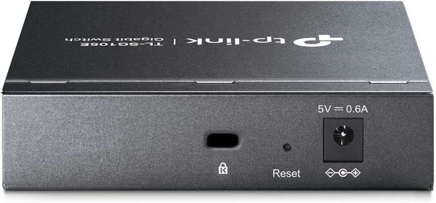 TP-Link TL-SG105E 5-Ports Gigabit Easy Smart Managed Netzwerk Switch(Plug-and-Play,Metallgehäuse, Qo