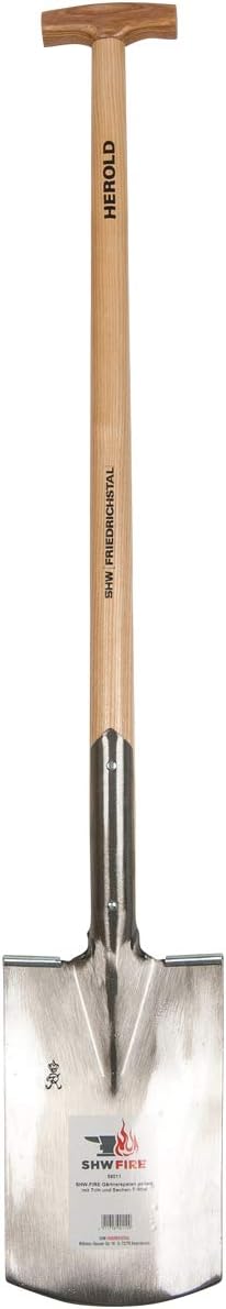 SHW-FIRE 2-TLG. Gartenwerkzeug: Holsteiner Schaufel und Gärtnerspaten mit Eschenholz-Stiel, aus Spez