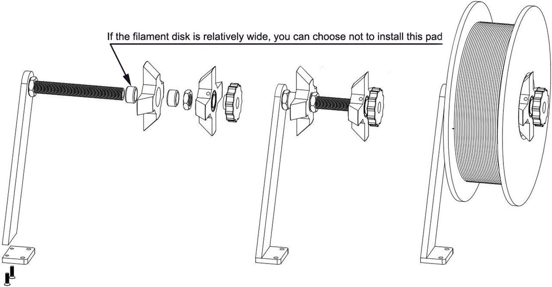 Zeberoxyz 3D-Drucker Filament Rotate Spool Holder Filament Mount Rack Halterung Verwendet für TPU PL