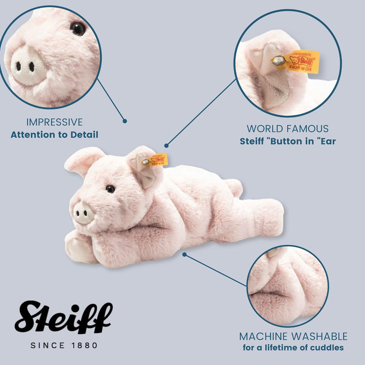 Steiff Kuscheltier Schwein Piko, Süsses Stofftier, Jungen, Mädchen & Babys ab 0 Monaten, Soft Cuddly