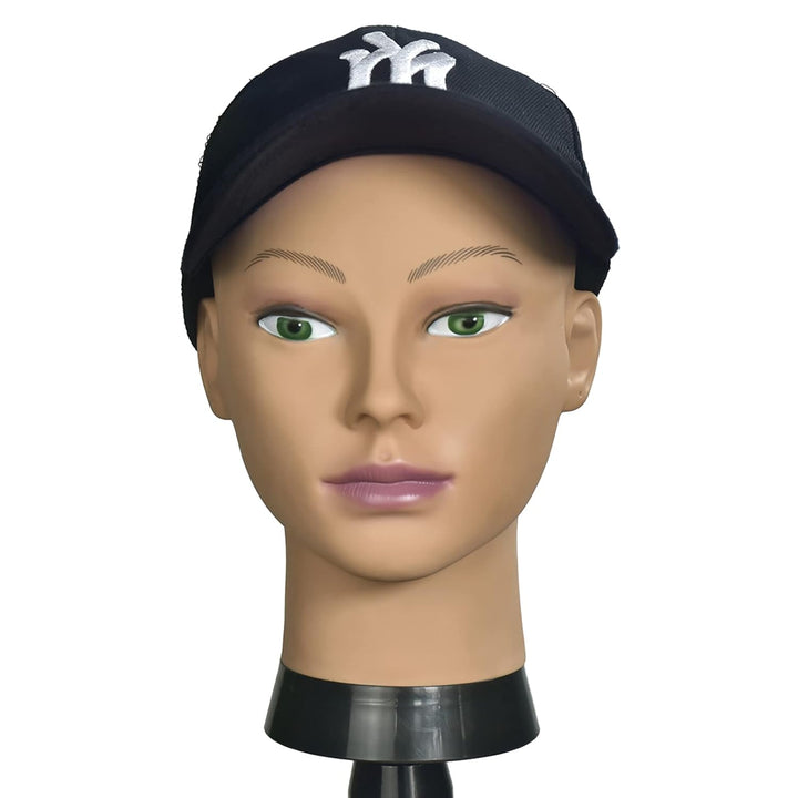 Frisierkopf, weiblich, kosmetologisch, Mannequin-Kopf für Perückenherstellung und Präsentation mit k