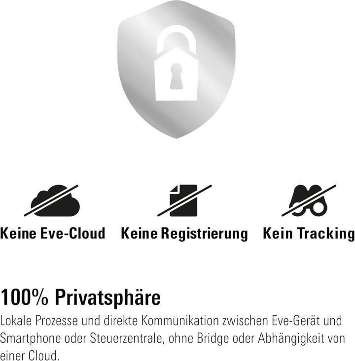 Eve Thermo Control (Matter) – Temperatursensor und -regler für Eve Thermo (4. Gen.), Thread, für App