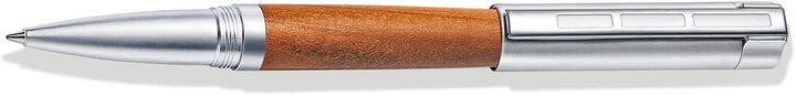 STAEDTLER Initium Lignum Tintenroller, Pflaumenholz, M, schwarz, Made in Germany, mit edler Geschenk