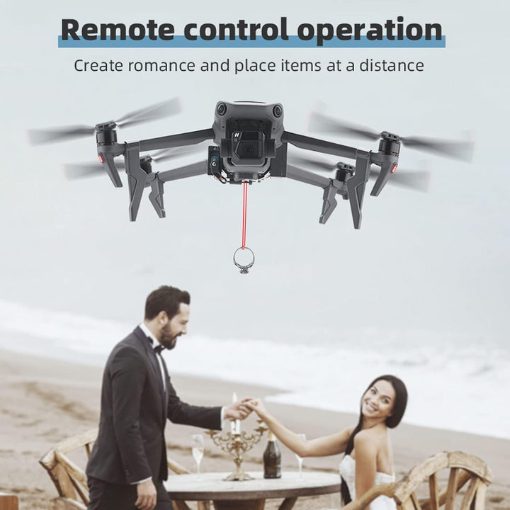 Dilwe Drohnen-Airdrop-System, Langlebiges ABS-Airdrop-System mit Landegestell für Mavic 3
