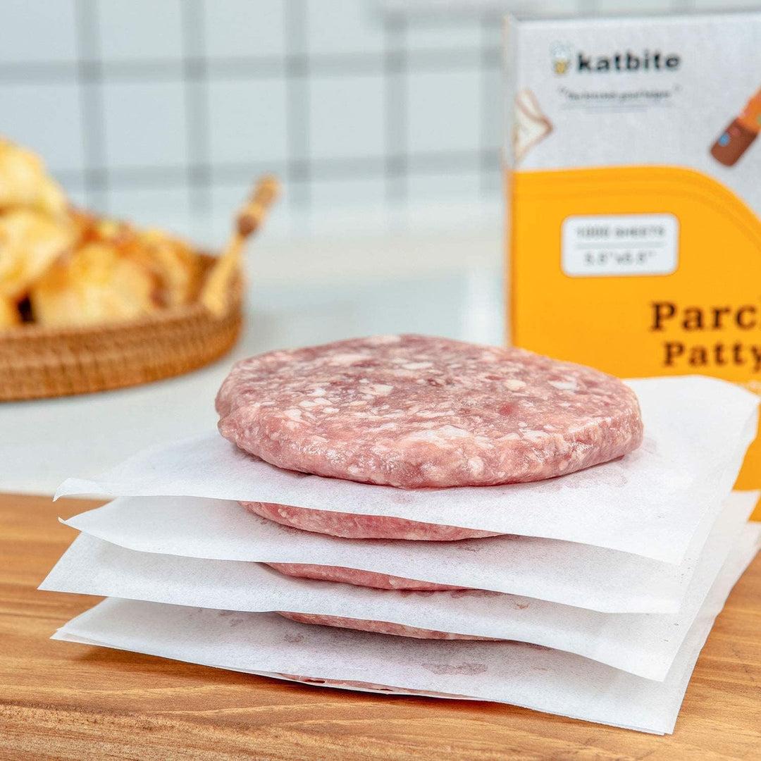 katbite Antihaft Burgerpapier 1000 Stück, 14x14 cm Backpapier für Burgerpresse, Grillzubehör, Trennp