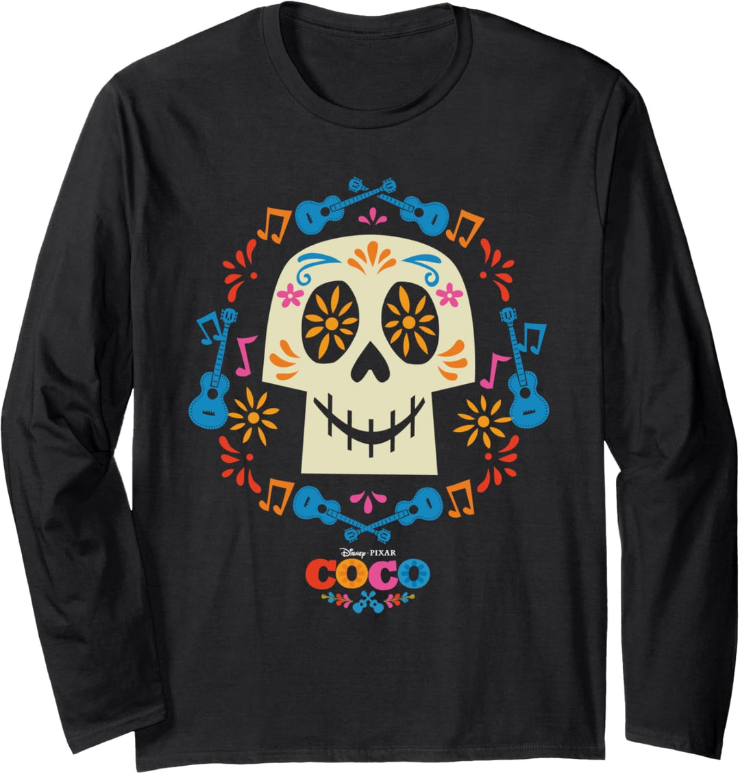 Disney and Pixar's Coco Papel Picado Sugar Skull Langarmshirt