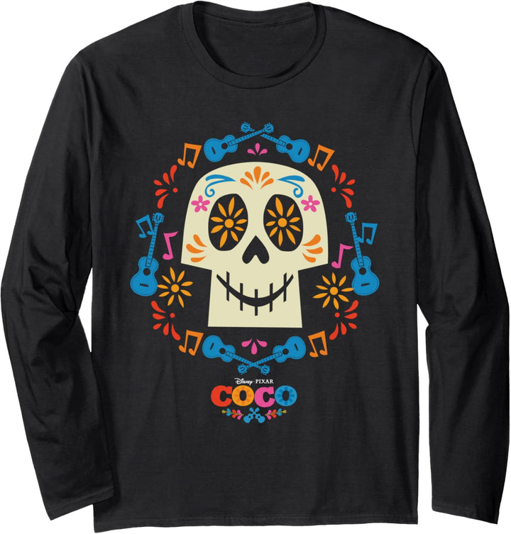 Disney and Pixar's Coco Papel Picado Sugar Skull Langarmshirt