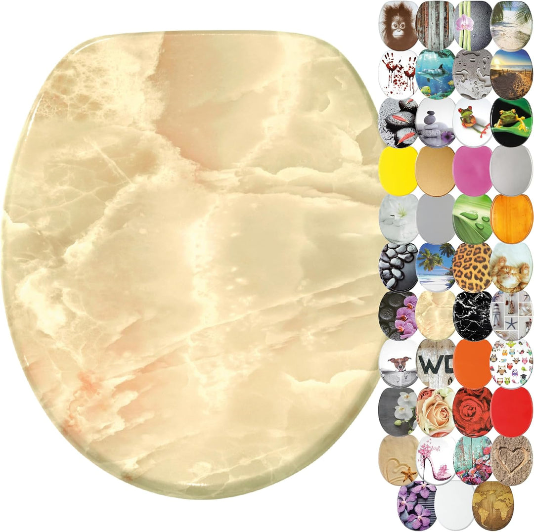 Sanilo WC Sitz, viele neue Toilettendeckel zur Auswahl, hochwertige Oberfläche, stabile Scharniere,