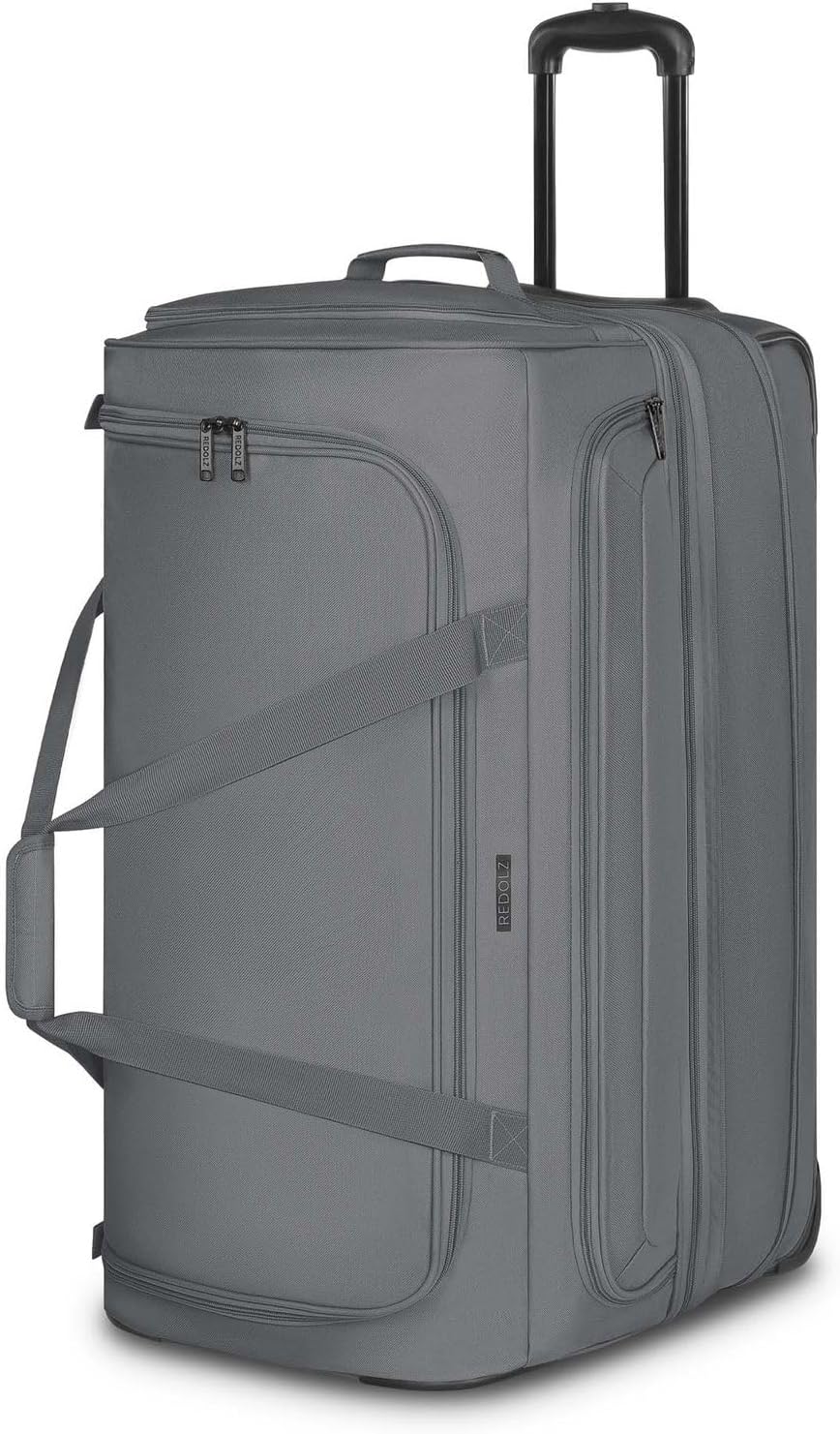 REDOLZ 2-Rollen grosse Trolley-Reisetasche | Volumen erweiterbar von 98 auf 119 Liter mit Dehnfalte