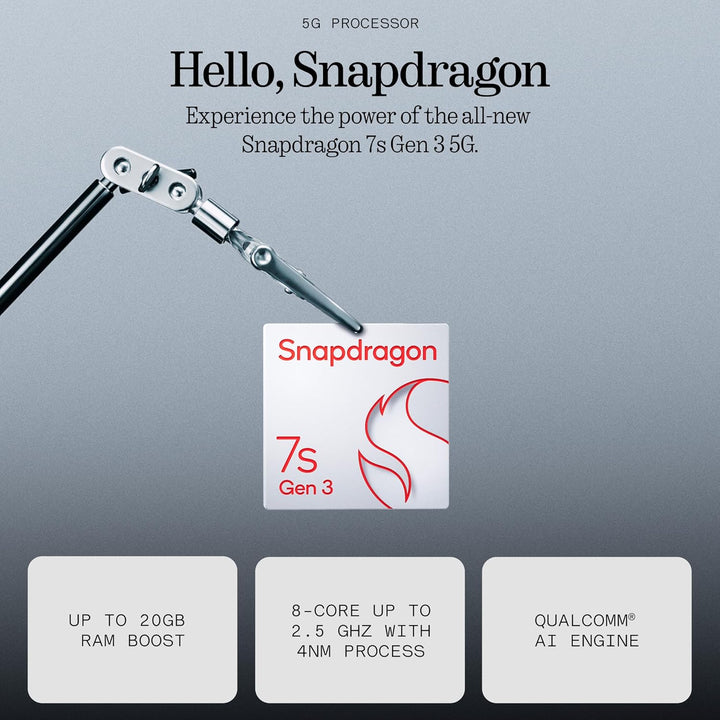 Nothing Phone (3a) 128 GB - Handy mit Essential Space, 50-MP-Hauptkamera, 32-MP-Frontkamera, 30-fach