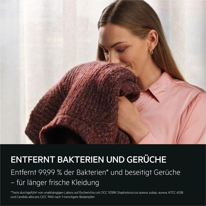 AEG Dampfbürste / Reisebügeleisen / schnell einsatzbereit / Entknittern / Auffrischen/Glätten / Aufd