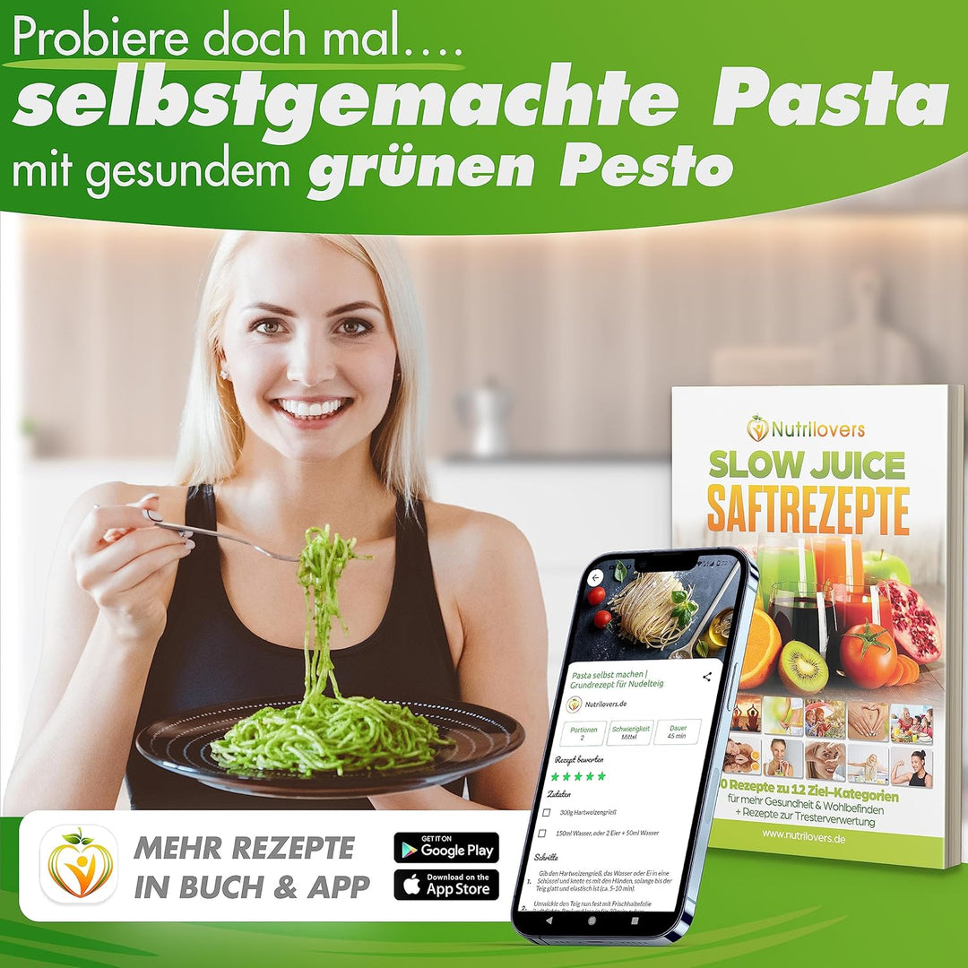 MULTI-PRESS KERAMIK Entsafter Slow Juicer mit Keramik Pressschnecke BPA-frei - Sellerie, Selleriesaf