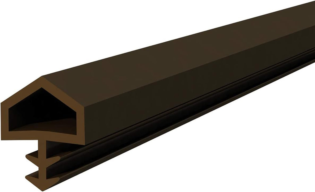 DQ-PP Türdichtung | Braun | 30 Meter | TPE Gummi | STD-05 | Falzbreite: 12mm Nutbreite: 4mm | Zimmer