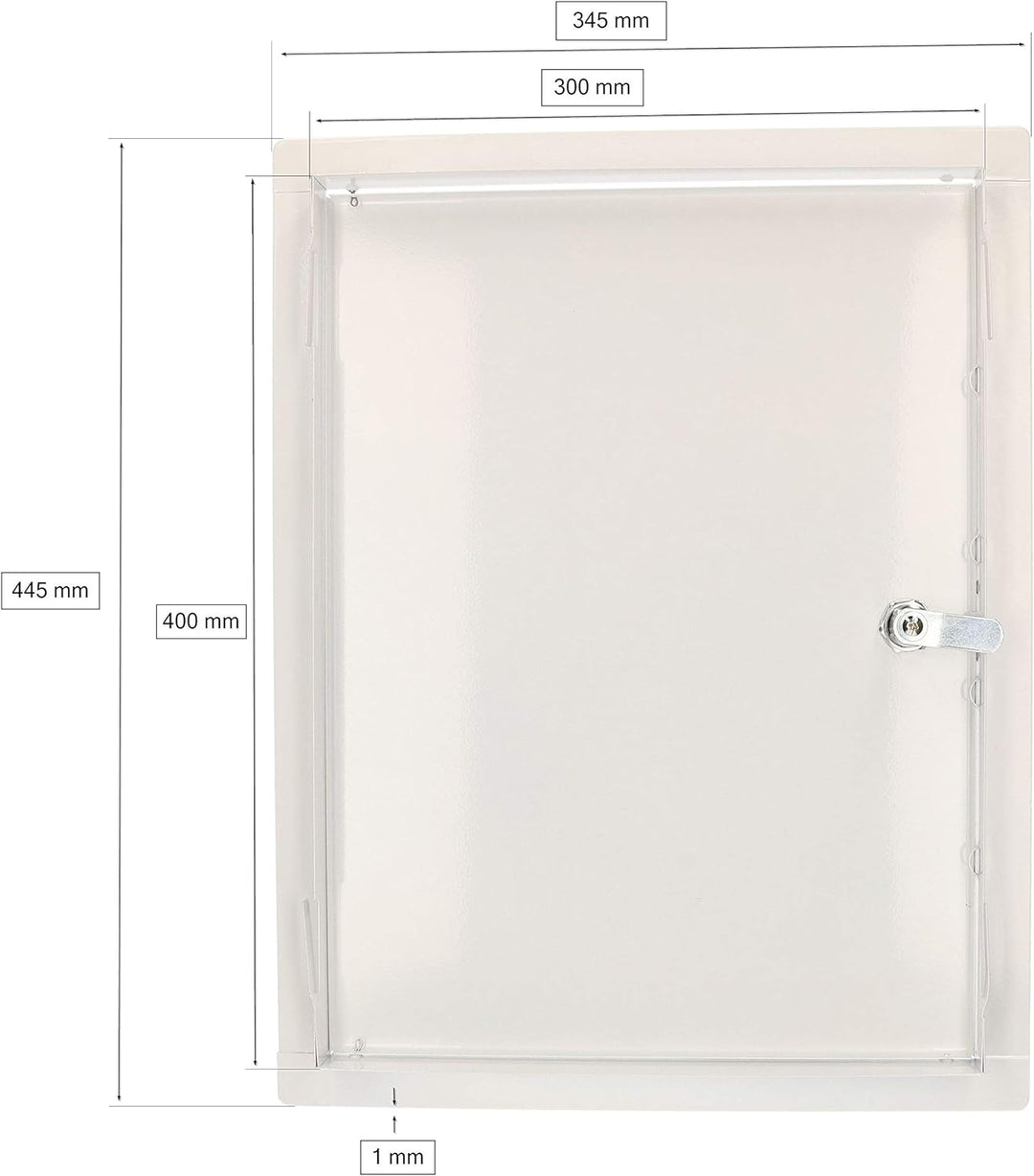 KOTARBAU® Revisionsklappe Revisionstür 30x40 cm Metall Revision Inspektionsklappe Fliesentür Abdecku