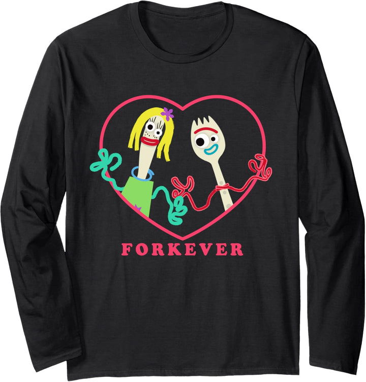 Toy Story 4 Forky and Girlfriend Forkever Valentine's Day Langarmshirt