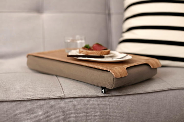 Bosign. Knietablett Laptray mit Sitzsack-Kissen für Laptop, Frühstück. Abnehmbarer und waschbarer Ki