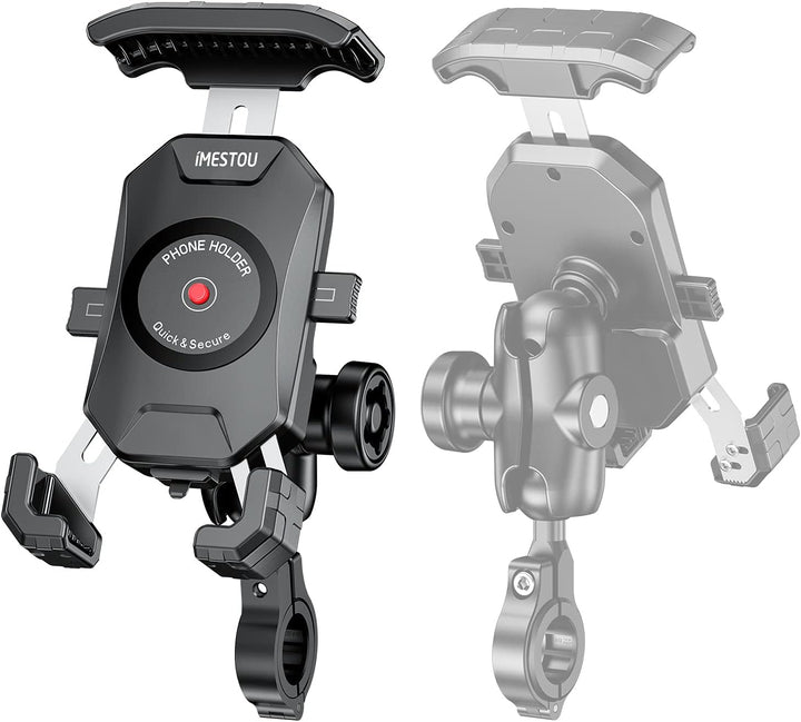 Anti-Diebstahl Motorrad Telefon Halterung-iMESTOU Handlebar Ball Handy-Halter mit Aluminium 1" Ball