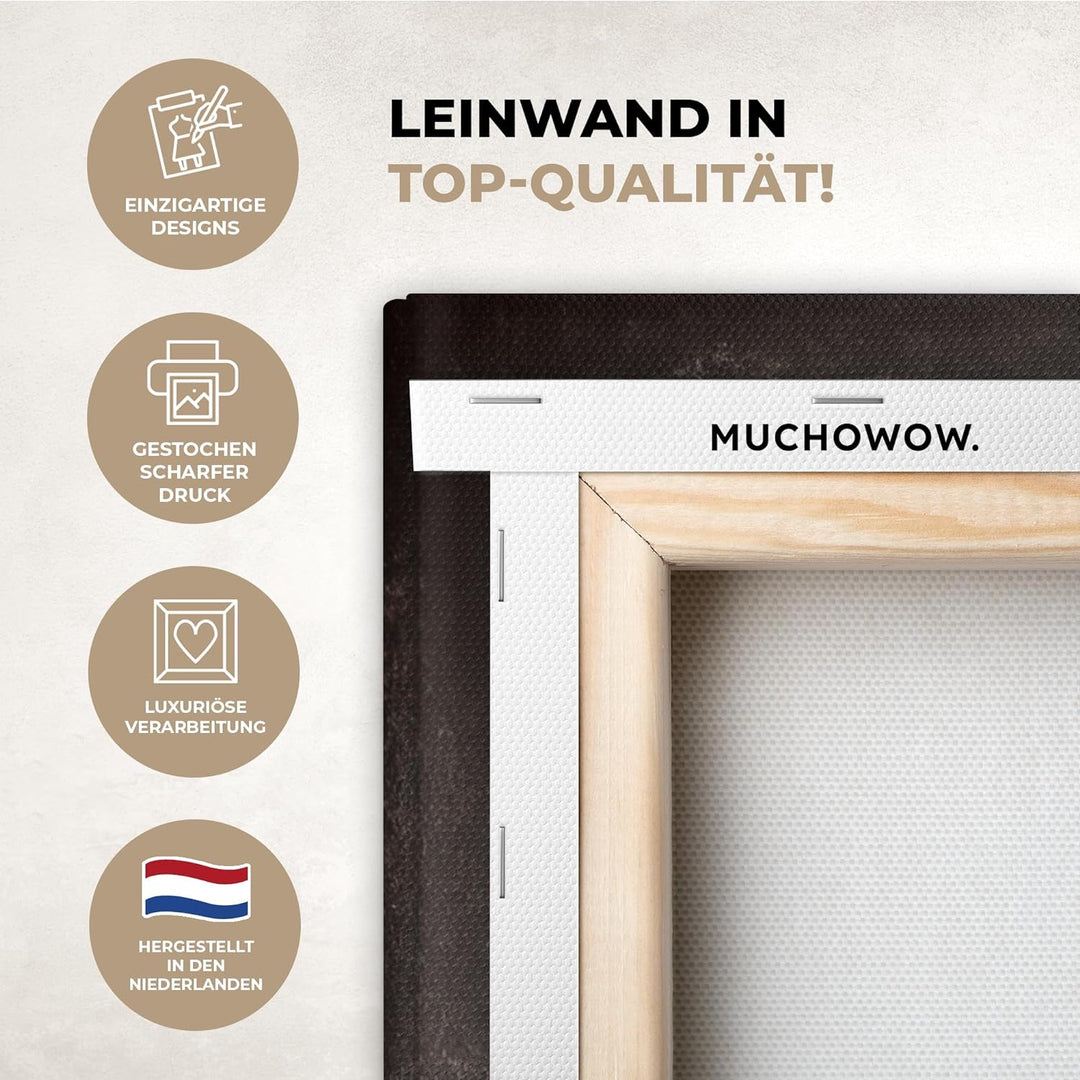 MuchoWow© Wandbilder 60x80 cm Schlafzimmer Home Deko Wohnung Bild Wohnzimmer Fotoleinwand Wand Bilde