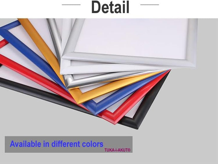 TUKA-i-AKUT 5er A1 Klapprahmen aus Aluminium 25 mm Profil, Plakatrahmen Wechselrahmen Poster Rahmen