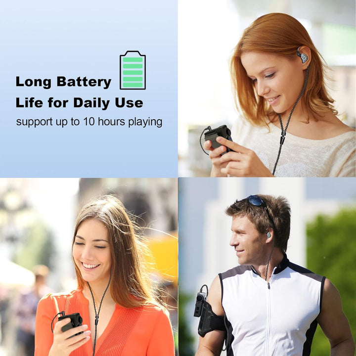 Hmusic P68 HiFi MP3 Player mit Clip, Lossless DSD Music Player Bluetooth, tragbarer Hi-Res Audio Pla