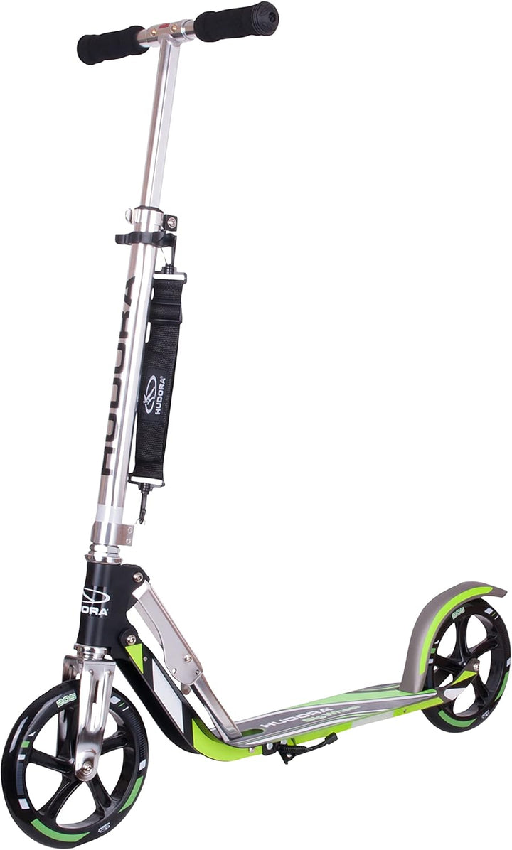 HUDORA Little BigWheel Scooter - Sicherer Aluminium-Roller für Kinder ab 3 Jahren - Höhenverstellbar
