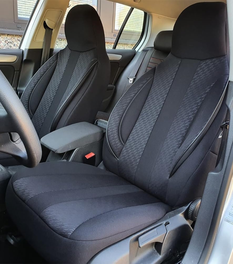 BREMER SITZBEZÜGE Mass Piloten Auto Schonbezüge kompatibel mit Mitsubishi Eclipse Cross Fahrer & Bei