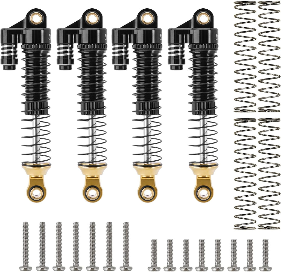 INJORA 59mm RC Stossdämpfer Messing Aluminium-Langes Gewinde Stossdämpfer Öl-Dämpfer für TRX4M TRX4M