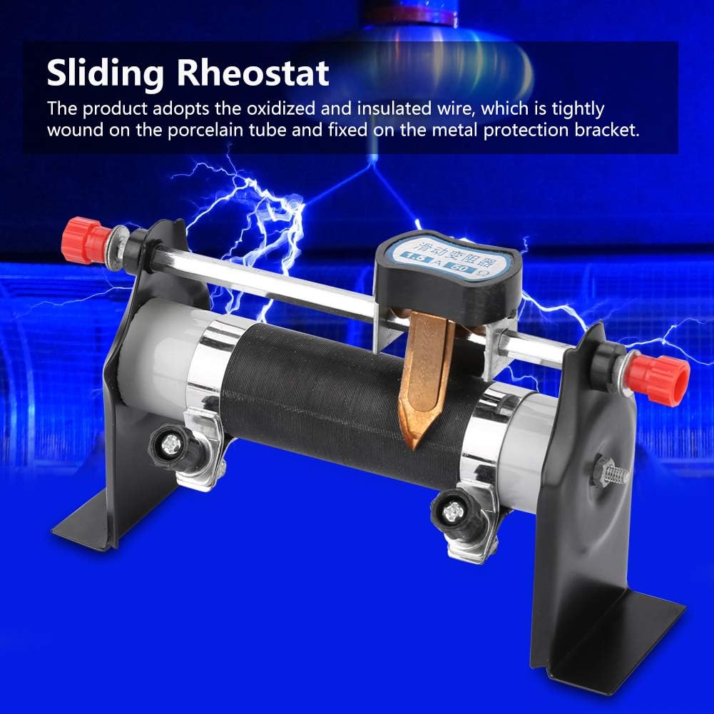 Schieberegler, 1.5A 50Ω Metallphysik Elektrischer Schieberegler Widerstandslabor Forschungswerkzeug